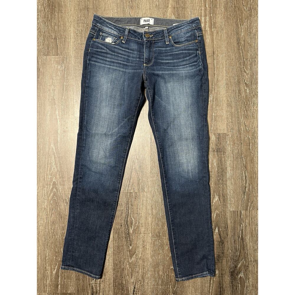 Paige Jimmy Jimmy Skinny Jeans Painted Pocket Size 28